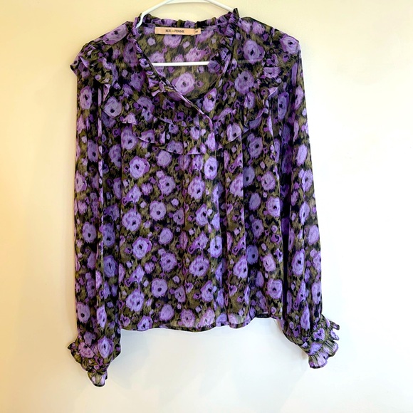 Rue de Femme sheer blouse - Picture 1 of 2